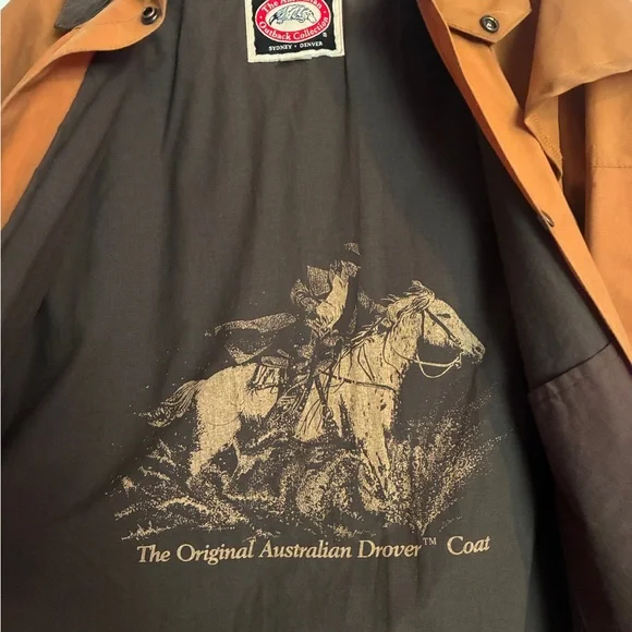 Oiled Canvas Cowboy Duster Drover Coat - Picture 6 of 11